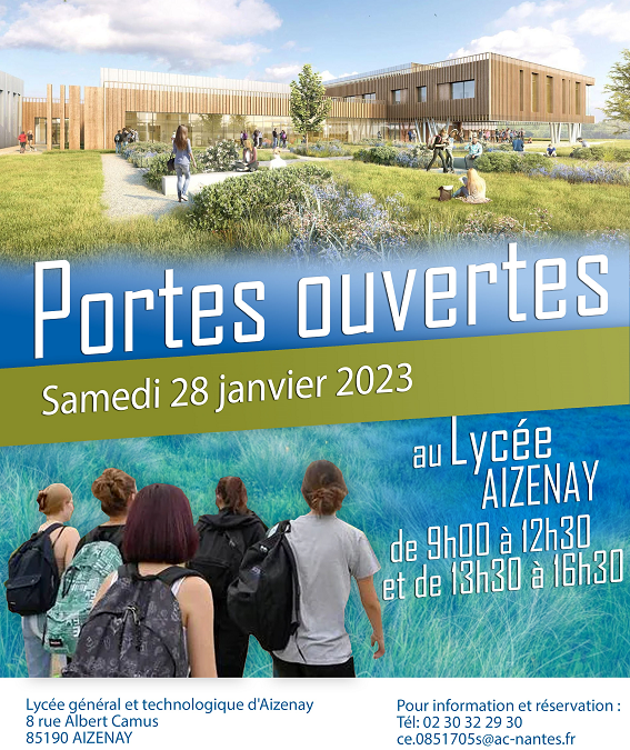 PREMIÈRE JOURNÉE DES PORTES OUVERTES  au Lycée Général et Technologique d’Aizenay