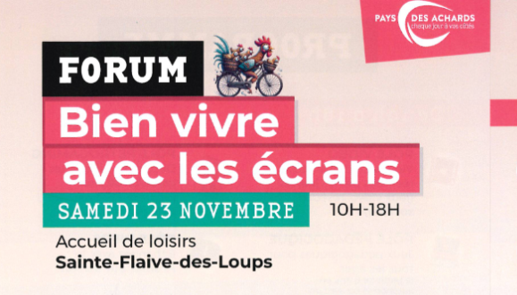 Forum bien vivre avec les écrans